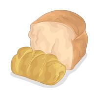 Two Breads with Butter vector