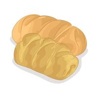 Two Breads for Breakfast vector