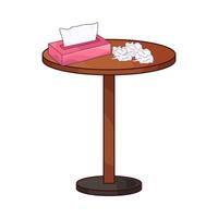 Tissues All Over Table vector