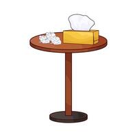Tissue Scattered on Table vector