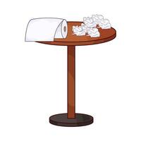 Tissues Spread Across Table vector