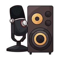 Microphone and Speaker in Harmony vector