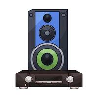 DVD Player And Speaker System vector