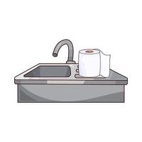 Sink with Neat Tissue vector