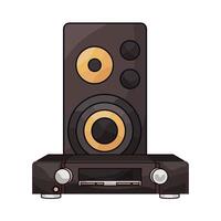 Speaker And DVD Player vector