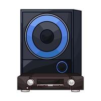 Speaker System DVD Player vector