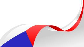Waving flag of Czech Republic frame background, with copy space for text vector