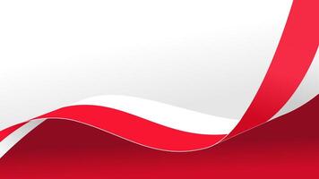 waving poland flag background with copy space for text. suitable for poland national day vector