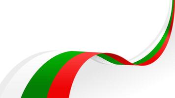 waving bulgaria flag background with copy space for text. vector