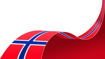 waving norway flag background with copy space for text. norway national day vector