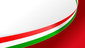 waving hungary flag background with copy space for text. suitable for hungary national day vector