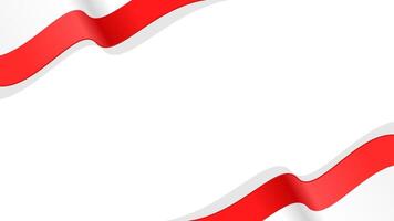 wavy poland flag frame background with copy space for text. poland national day vector