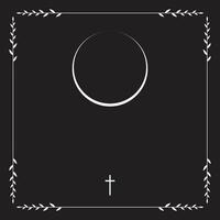 Funeral card. Empty card. Digital Funeral Announcement Invitation Template in Illustrator vector
