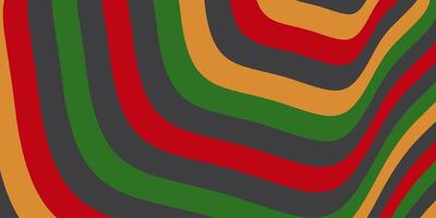 abstract background of red, yellow, green, black arches. design template for juneteenth day vector