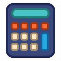 Calculator isolated on white background vector