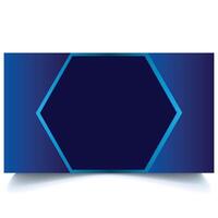 Luxury gradient Blue Business Card and others background. Dark blue template vector