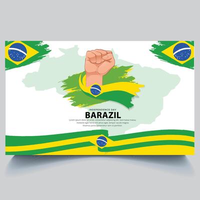 Happy Barazil Independence Day Banner