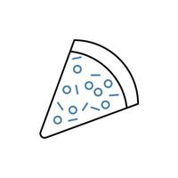 pizza concept line icon. Simple element illustration. pizza concept outline symbol design. vector