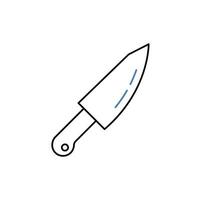 knife concept line icon. Simple element illustration. knife concept outline symbol design. vector