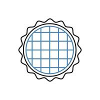 waffle concept line icon. Simple element illustration. waffle concept outline symbol design. vector