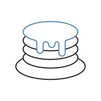 pancake concept line icon. Simple element illustration. pancake concept outline symbol design. vector