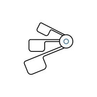 measuring spoon concept line icon. Simple element illustration. measuring spoon concept outline symbol design. vector