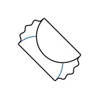 burrito concept line icon. Simple element illustration. burrito concept outline symbol design. vector