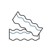 bacon concept line icon. Simple element illustration. bacon concept outline symbol design. vector
