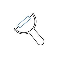 peeler concept line icon. Simple element illustration. peeler concept outline symbol design. vector