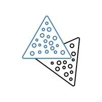 nachos concept line icon. Simple element illustration. nachos concept outline symbol design. vector