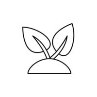 nature concept line icon. Simple element illustration. nature concept outline symbol design. vector