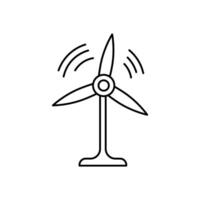 wind power concept line icon. Simple element illustration. wind power concept outline symbol design. vector