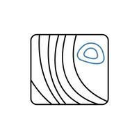 toporaphy concept line icon. Simple element illustration. toporaphy concept outline symbol design. vector