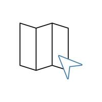 navigate concept line icon. Simple element illustration. navigate concept outline symbol design. vector