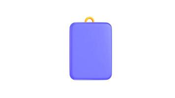 3d clipboard with checkmark todo list animation concept of business education task management icon amination video