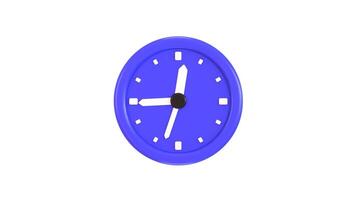 Wall clock 3d icon animation timekeeping social media countdown time management icon animation 3d render video