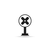 electric fan icon on white background vector