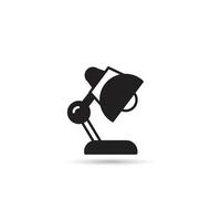 table lamp icon on white background vector