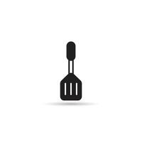 spade of frying pan icon on white background vector