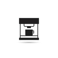 coffee machine icon on white background vector