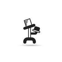 hat stand icon on white background vector