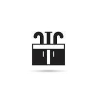 sink and counter icon on white background vector