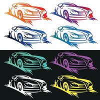 Luxury car icon vector