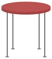 Flat illustration of table isolated on white background. vector