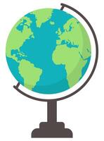 The globe flat icon in trendy style isolated on white background. vector