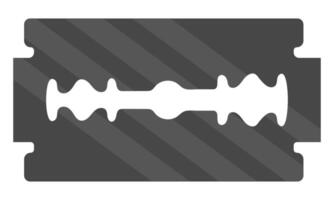 Flat icon of razor blade icon isolated on white background. vector