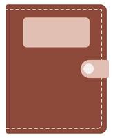 Flat icon of a closed book isolated on white background. vector