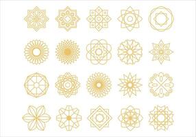 Arabic Pattern Element Set vector