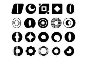 Letter O Logotype Element Set vector