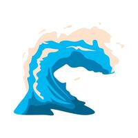 A wave is coming out of the ocean vector